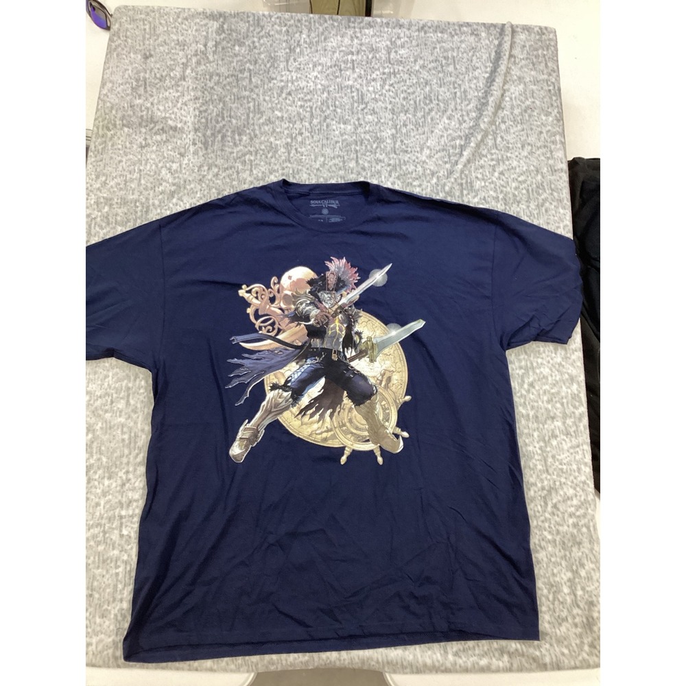 SoulCalibur VI Mitsurugi Graphic T-Shirt Navy‎ Blue LootWear Exclusive Mens 2XL